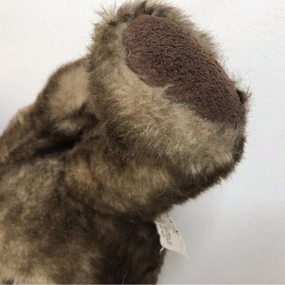 Vintage Danny Teddy Bear Bombay Russ Berrie & Co 13" Red Bow Faux Fur - Picture 6 of 11